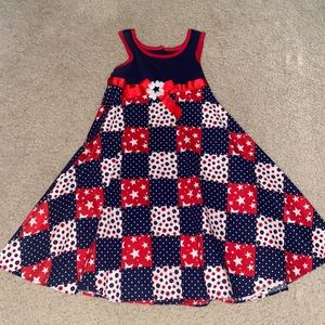 Sophie 🌹Rose Red, White & Blue Dress